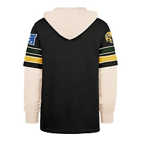Men's '47  Black Green Bay Packers Split Zone Cornerback Duo Lacer Hoodie