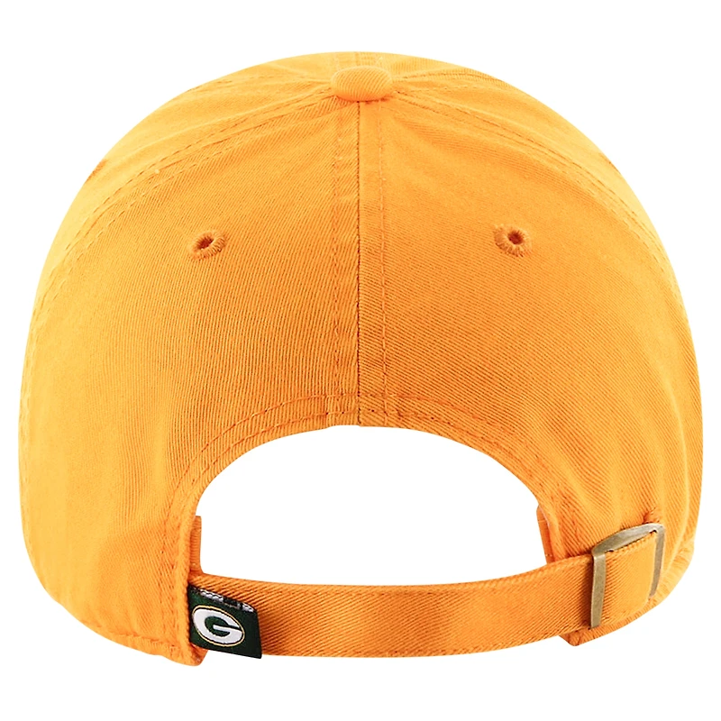 Men's '47 Gold Green Bay Packers Secondary Clean Up Adjustable Hat