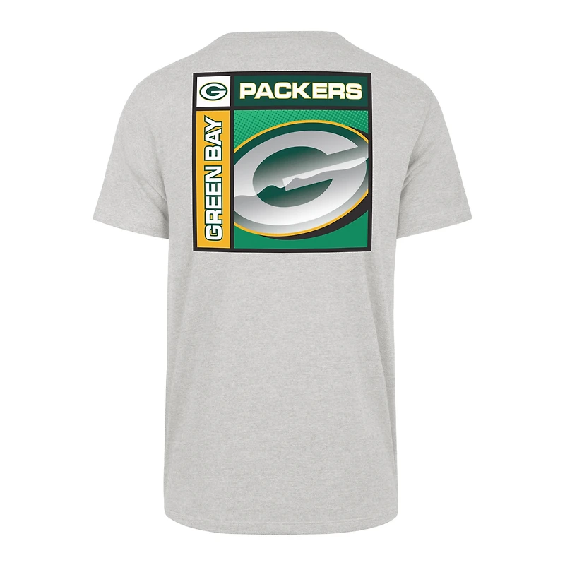 Men's '47  Gray Green Bay Packers Chrome Plate Franklin T-Shirt