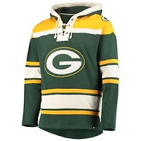 Men's '47 Green/Gold Green Bay Packers Lacer V-Neck Pullover Hoodie