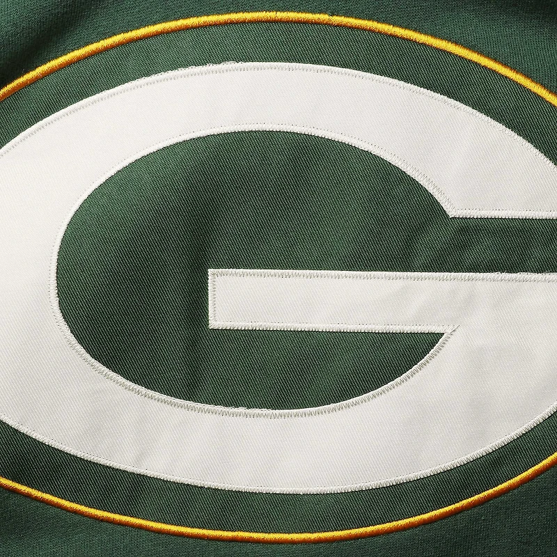 Chandail à capuchon encolure en V Lacer Green Bay Packers '47 pour hommes, vert/doré