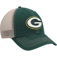 Men's '47 Green/Natural Green Bay Packers Trawler Trucker Clean Up Snapback Hat