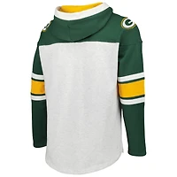 Chandail à capuchon lacets gris chiné pour hommes '47 Green Bay Packers