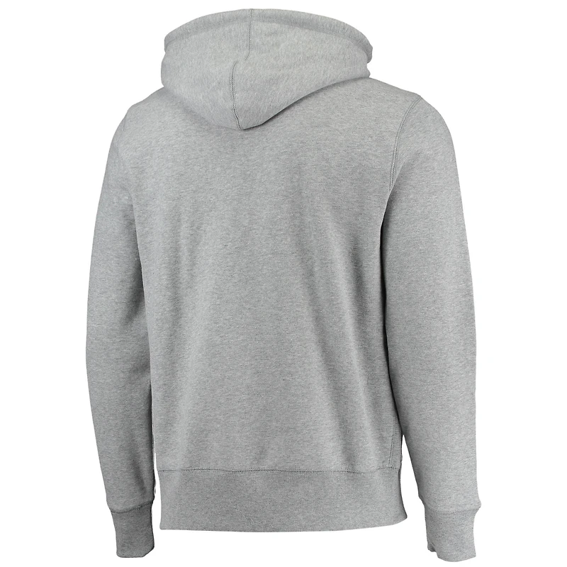 Men's '47 Heathered Gray Green Bay Packers Team Headline Pullover Hoodie