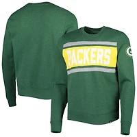 Sweat-shirt '47 vert chiné Green Bay Packers Bypass Tribeca pour homme