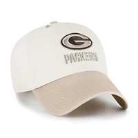 Men's '47  Natural/Tan Green Bay Packers Neutral Terrain Clean Up Adjustable Hat