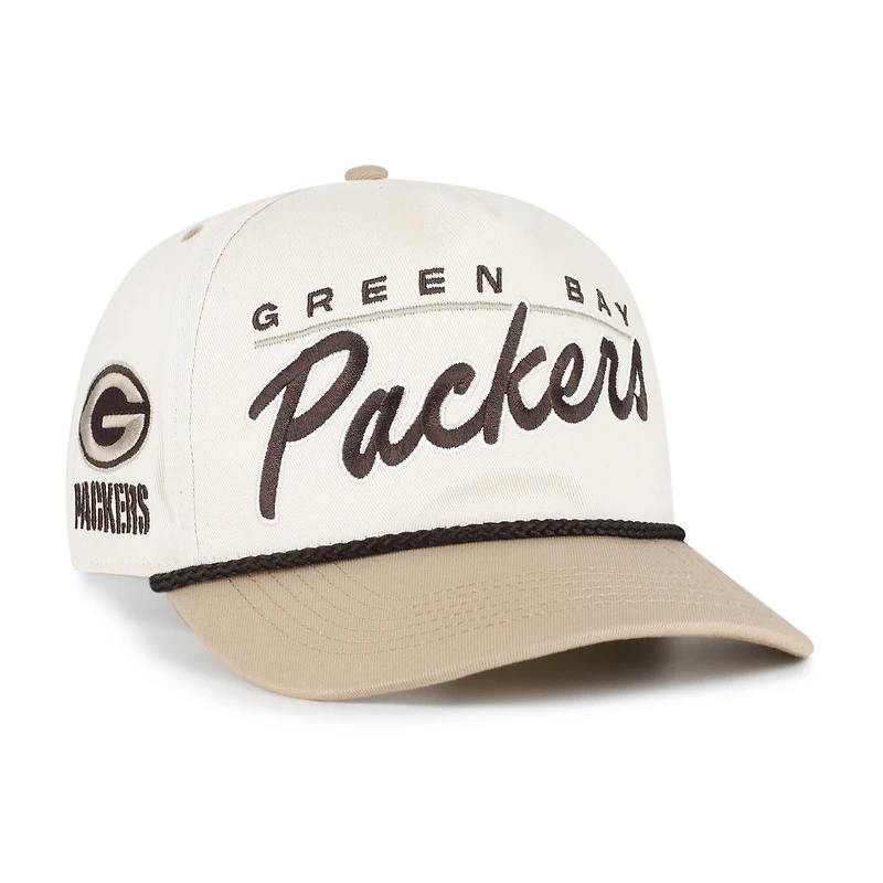 Casquette homme '47 Naturel/Beige Green Bay Packers Neutral Terrain Hitch Rope ajustable