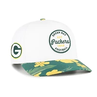 Casquette ajustable Green Bay Packers Beach Side Hitch blanche et verte pour homme, modèle 47