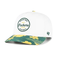 Casquette ajustable Green Bay Packers Beach Side Hitch blanche et verte pour homme, modèle 47