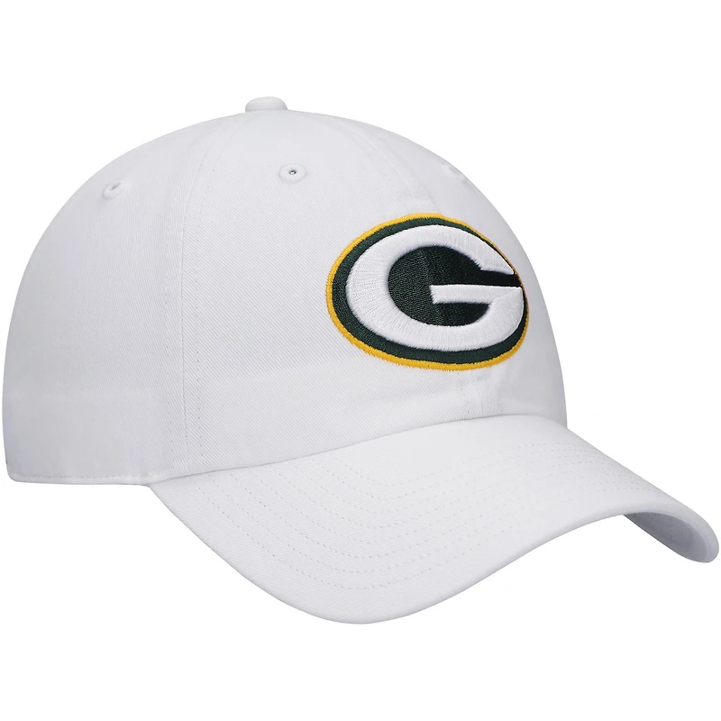 Men's '47 White Green Bay Packers Clean Up Adjustable Hat
