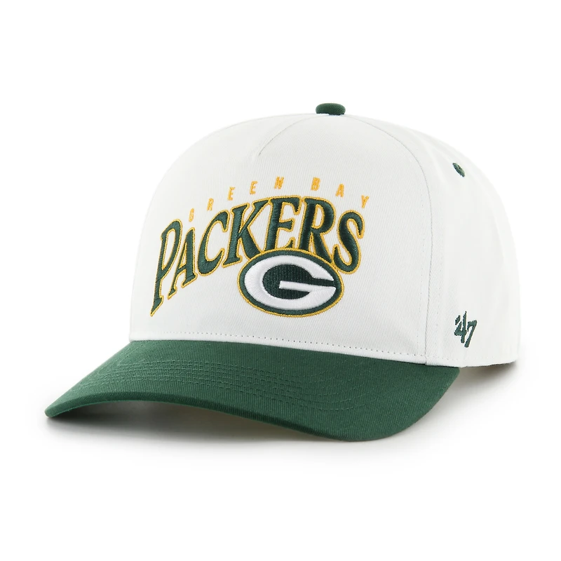 Men's '47 White Green Bay Packers Soar Relaxed Hitch Adjustable Hat