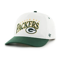 Men's '47  White Green Bay Packers Soar Relaxed Hitch Adjustable Hat