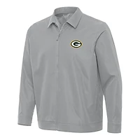 Veste zippée Pivot pour homme, gris antigua, des Green Bay Packers