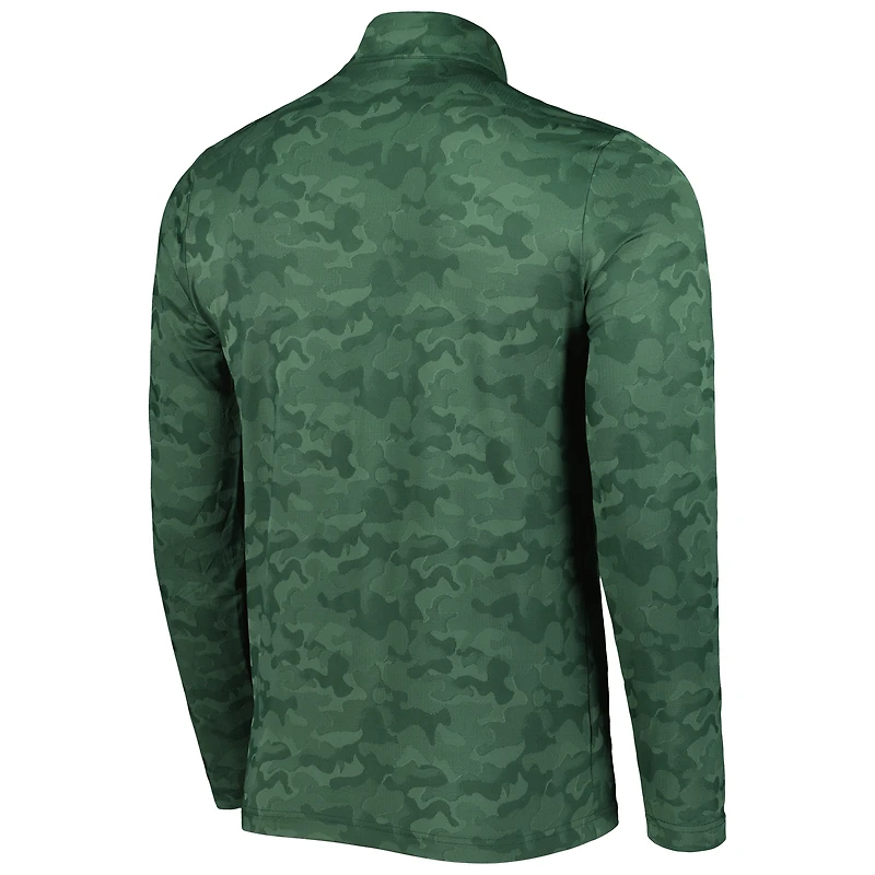 Men's Antigua Green Bay Packers Brigade Quarter-Zip Sweatshirt