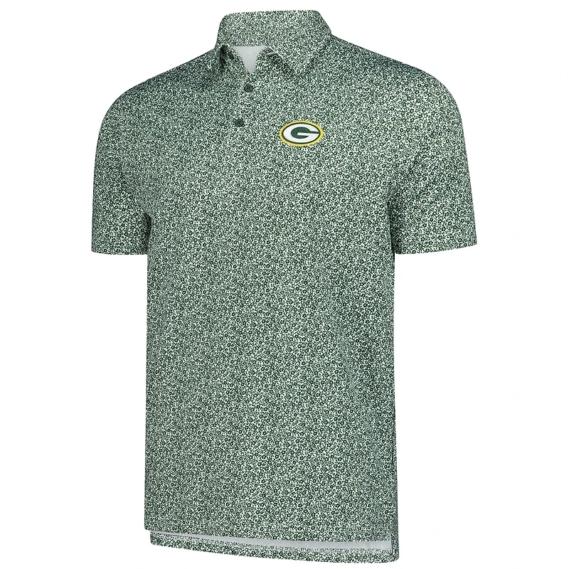 Polo à imprimé fleuri des Packers de Green Bay pour homme, vert Antigua