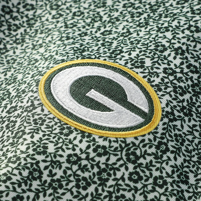 Polo à imprimé fleuri des Packers de Green Bay pour homme, vert Antigua