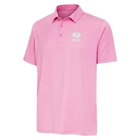 Men's Antigua Pink Green Bay Packers Par 3 Polo