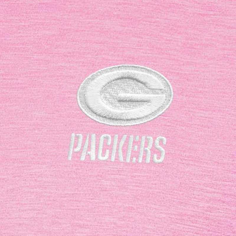Men's Antigua Pink Green Bay Packers Par 3 Polo