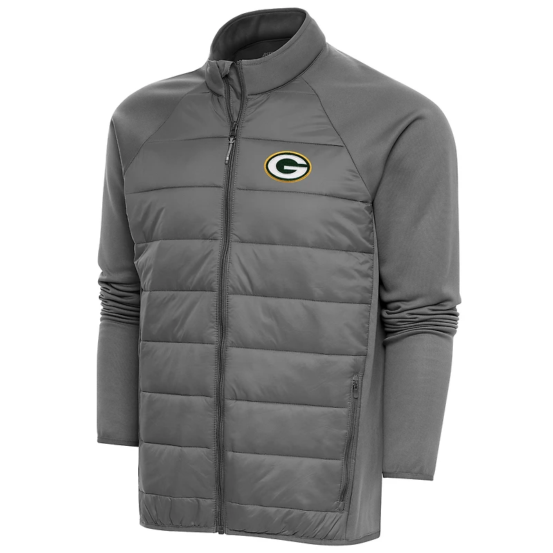 Veste zippée Altitude pour homme Antigua Steel des Green Bay Packers
