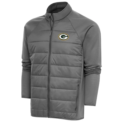 Veste zippée Altitude pour homme Antigua Steel des Green Bay Packers