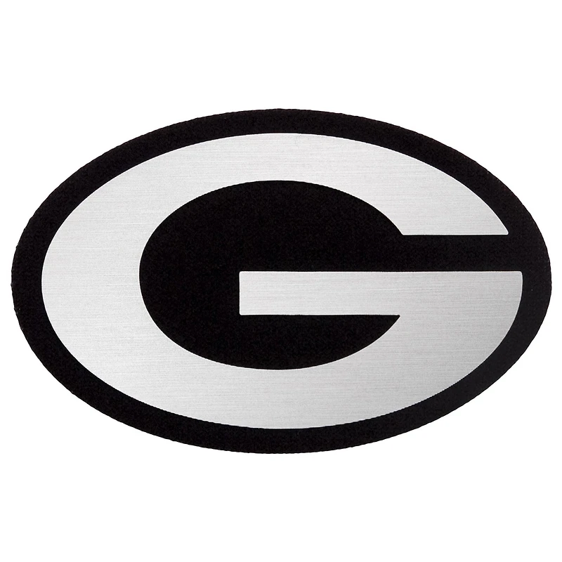 Pull à col rond et fermeture éclair quart de tour pour homme, logo métallique des Packers Green Bay, Antigua White