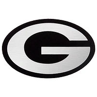 Pull à col rond et fermeture éclair quart de tour pour homme, logo métallique des Packers Green Bay, Antigua White