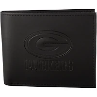 Portefeuille hybride à deux volets pour homme, noir, Green Bay Packers