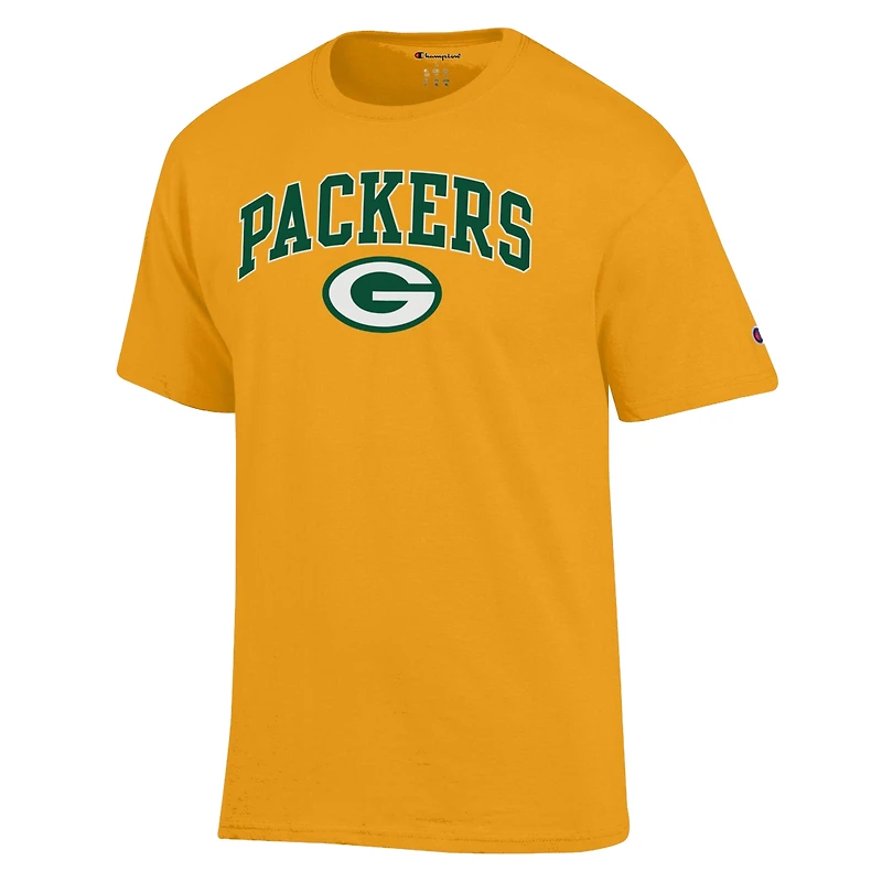 T-shirt Champion Green Bay Packers avec logo Arch Over pour homme