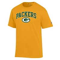 T-shirt Champion Green Bay Packers avec logo Arch Over pour homme