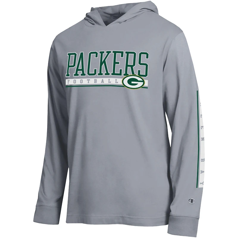 T-shirt à capuche Champion Green Bay Packers All Star gris pour homme