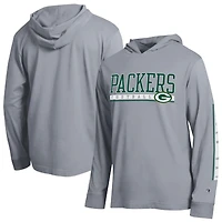 Men's Champion Gray Green Bay Packers All Star Hooded T-Shirt