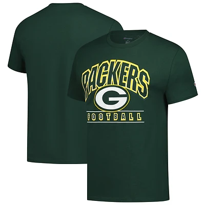 T-shirt de football américain Champion Green des Packers Bay pour homme