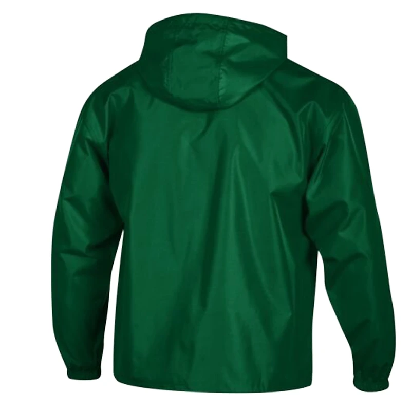 Veste coupe-vent à capuche pliable demi-zip Champion Green Bay Packers pour homme