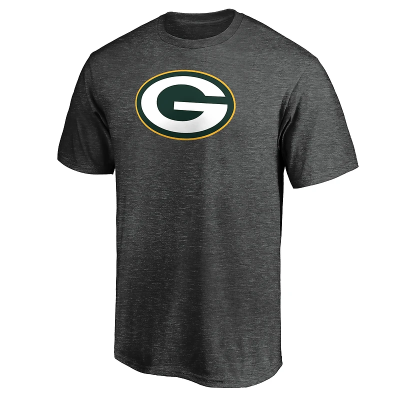 Men's  Charcoal Green Bay Packers Primary Logo T-Shirt