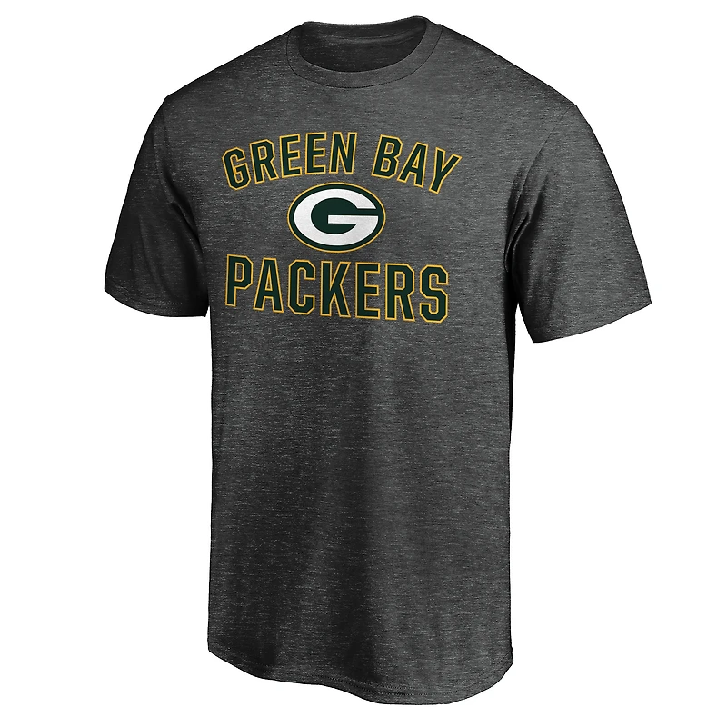 Men's Charcoal Green Bay Packers Victory Arch T-Shirt
