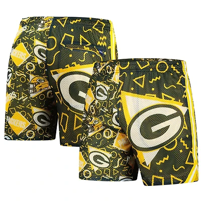 Short en maille Chubbies Green pour homme des Packers de Bay