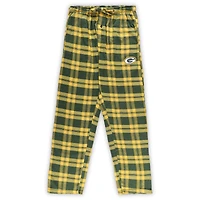 Men's Concepts Sport Green/Black Green Bay Packers Big & Tall Flannel Sleep Set