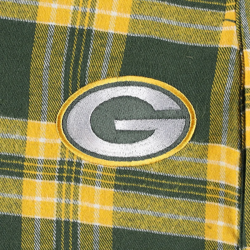 Men's Concepts Sport Green/Black Green Bay Packers Big & Tall Flannel Sleep Set