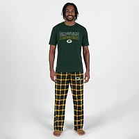 Ensemble de nuit Highland vert Green Bay Packers Concepts Sport pour homme