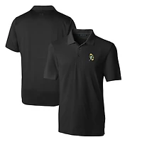 Polo stretch Cutter & Buck noir Green Bay Packers pour homme, grandes tailles, avec logo rétro.