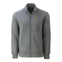 Veste zippée intégrale recyclée pour homme Cutter & Buck Grey des Green Bay Packers Throwback Roam Eco