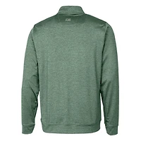 Pull zippé quart de tour pour homme, vert, avec logo rétro Stealth Heathered des Packers Green Bay