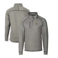 Pull-over en tricot à demi-fermeture éclair pour homme, gris chiné, Cutter & Buck, des Green Bay Packers, taille grande et