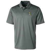 Polo extensible texturé pour homme Cutter & Buck Steel Green Bay Packers Throwback Logo Big Tall Prospect