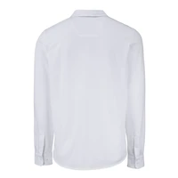 Chemise boutonnée à manches longues et col boutonné pour homme, en piqué doux écologique, tri-blend, blanc, des Packers de Green Bay