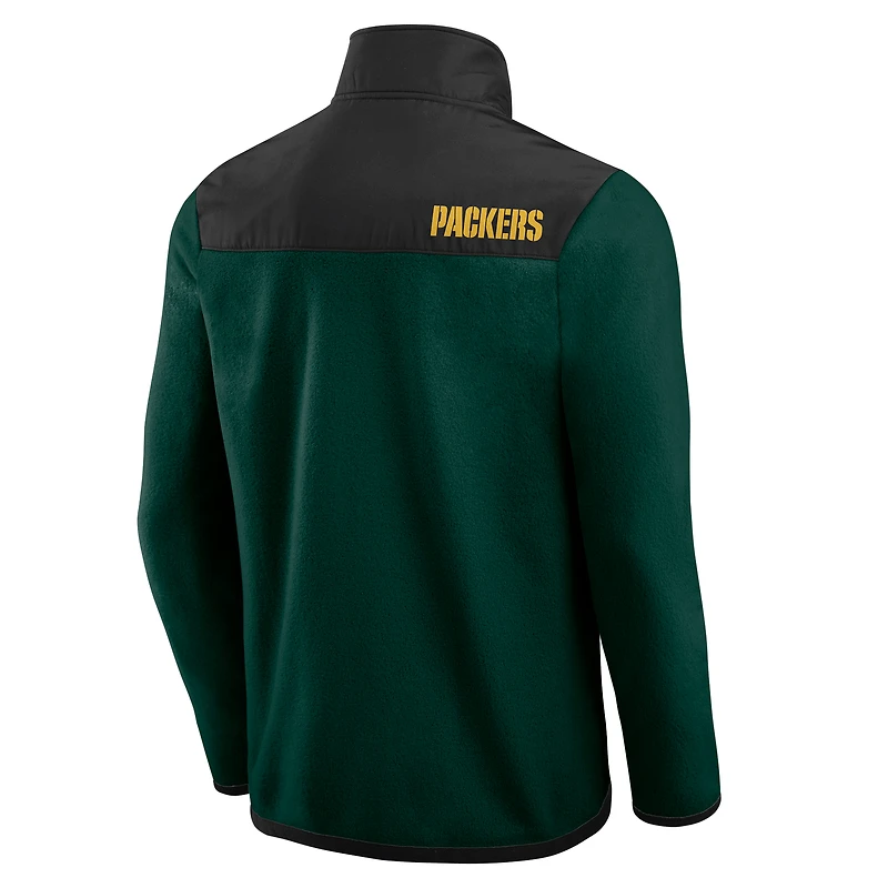 Veste polaire à fermeture éclair intégrale color block pour homme de la collection Darius Rucker Fanatics Green Bay Packers