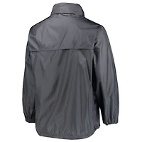 Dunbrooke Graphite Green Bay Packers Circle Sportsman Veste imperméable compressible légère à fermeture éclair intégrale pour homme