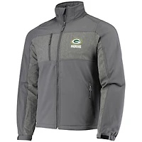 Veste Dunbrooke Graphite Green Bay Packers Circle Zephyr Softshell pour homme