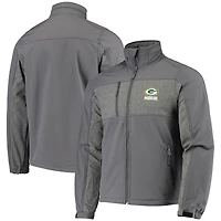 Veste Dunbrooke Graphite Green Bay Packers Circle Zephyr Softshell pour homme