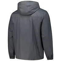 Men's Dunbrooke Graphite Green Bay Packers Tropic Waterproof Packable Full-Zip Hoodie Jacket